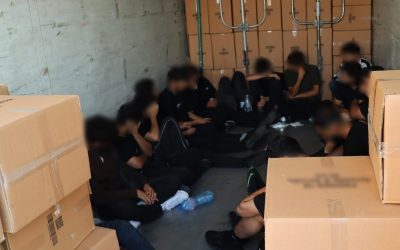 TIR SUPRAaglomerat: 18 migranți, prinși la granița României