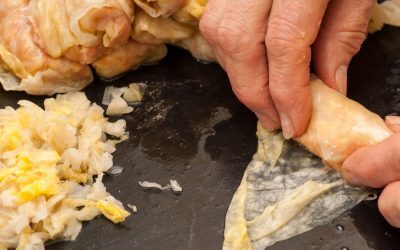 Sarmale de post: rețeta rapidă de ciuperci și soia