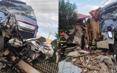 TIR distruge case în Vaslui. Un dezastru în comună