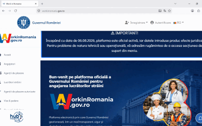 Workinromania, activ: Platforma obligatorie pentru angajați non-UE