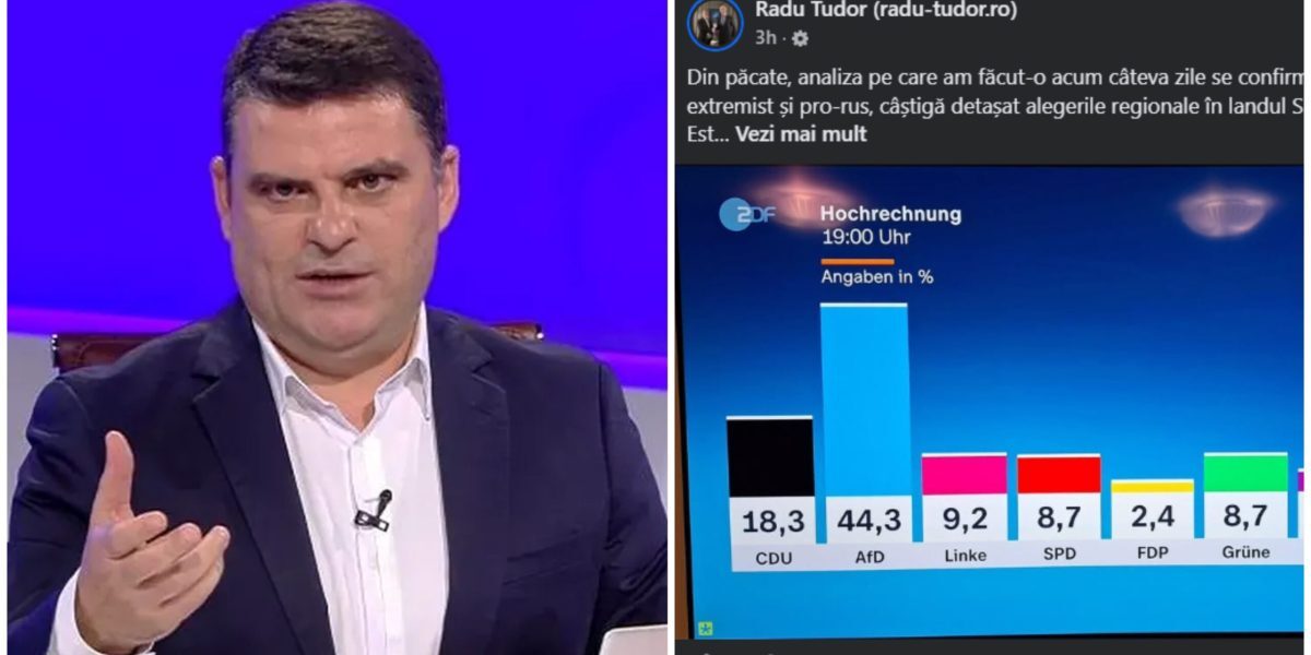 Radu Tudor: Rușii ar fi ajutat AfD să câștige în Germania
