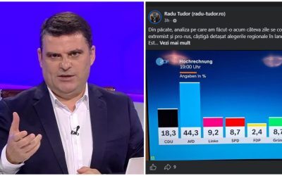 Radu Tudor: Rușii ar fi ajutat AfD să câștige în Germania