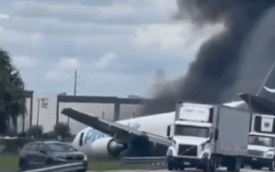 Amazon, tragedie în Miami: Avion cargo în flăcări, 5 morți