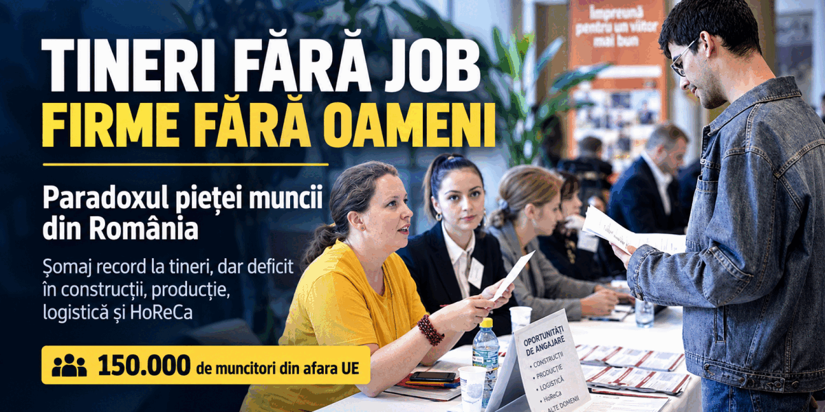 Tineri șomeri vs. Muncă din țări non-UE: Paradoxul României