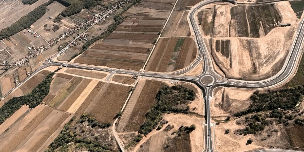 Șantierul Autostrăzii A3, imagini aeriene cu „perla coroanei”